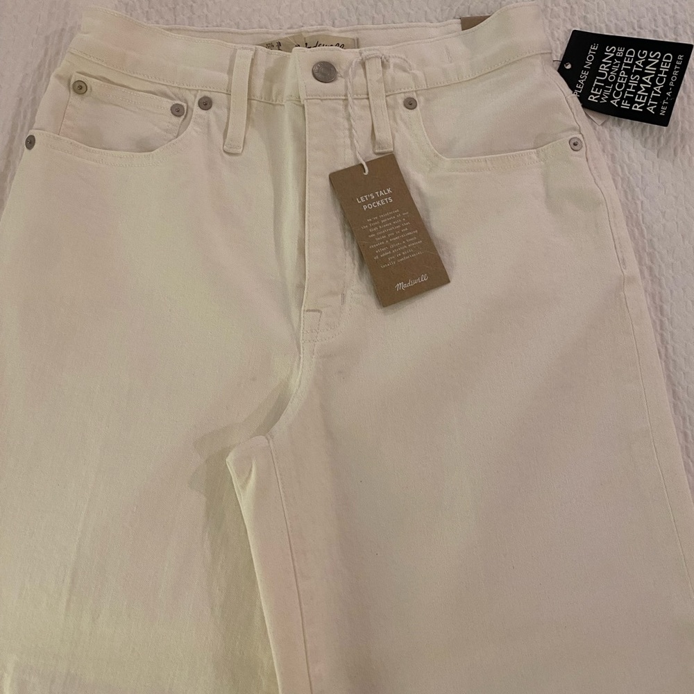 Madewell wide leg crop jeans NWT